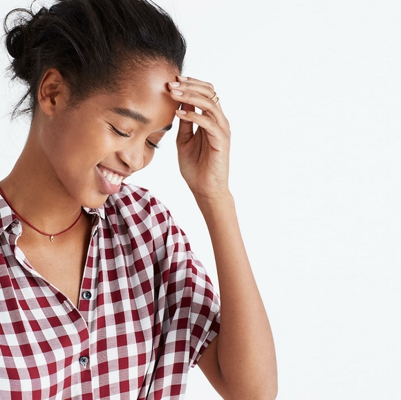 Madewell Central Shirt in Gingham Check - Picture 2 of 6